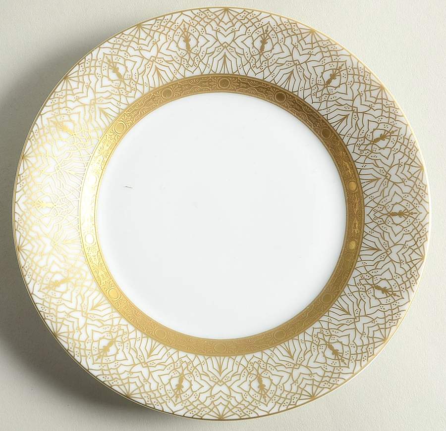 Farahnaz White Bread & Butter Plate by Charles Field Haviland-1
