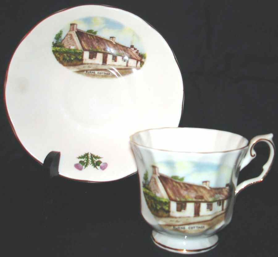 CLX12 Footed Cup & Saucer Set by Clare (England)-1