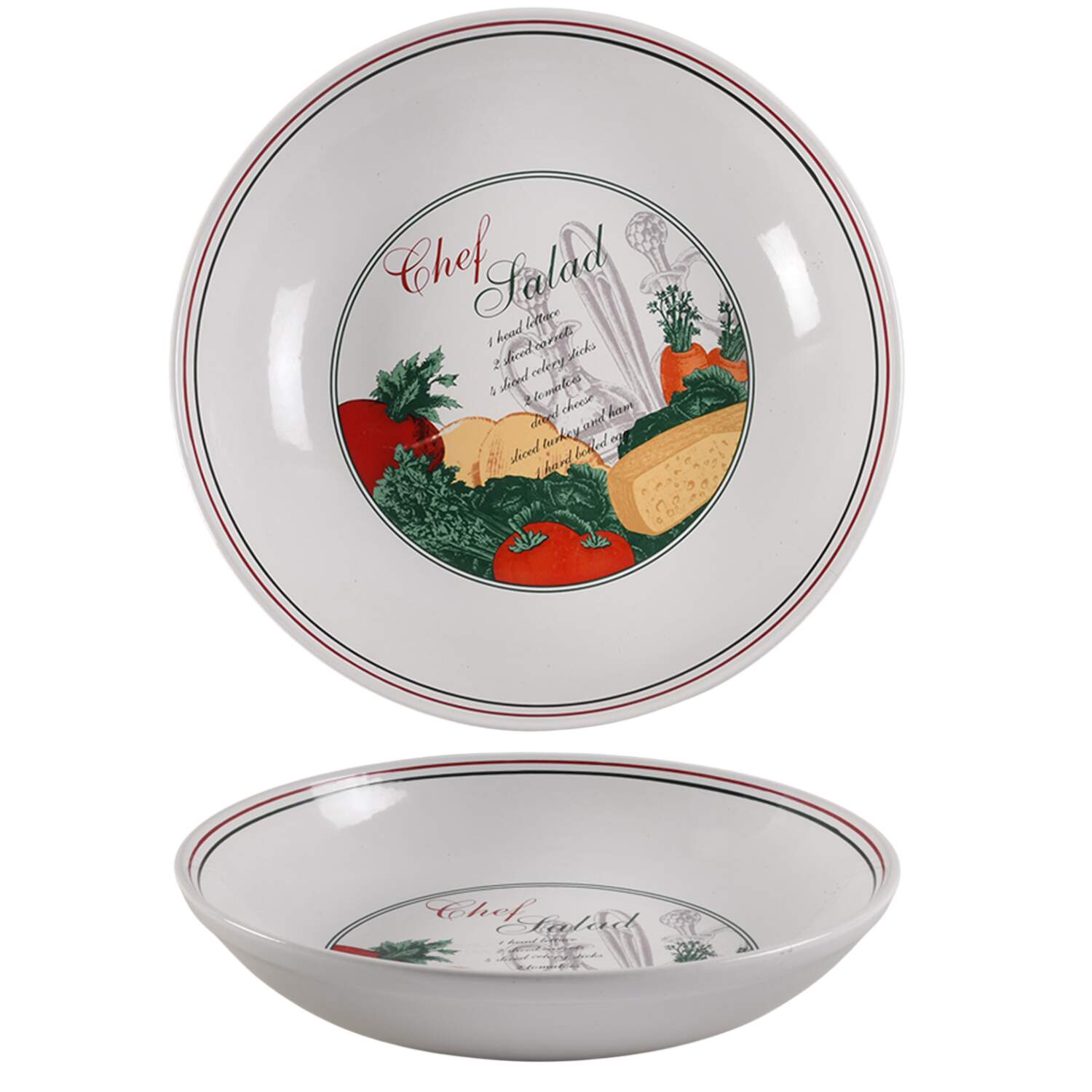 Chef Salads 12" Pasta Serving Bowl by Certified International-1