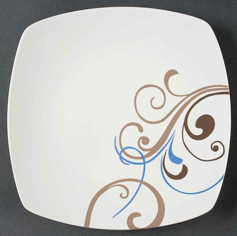 Choco Scroll Square Salad Plate by Coventry (PTS)-1