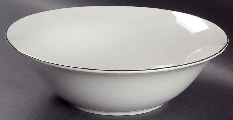 Platinum Band 9" Round Vegetable Bowl by Compton Fine China-1