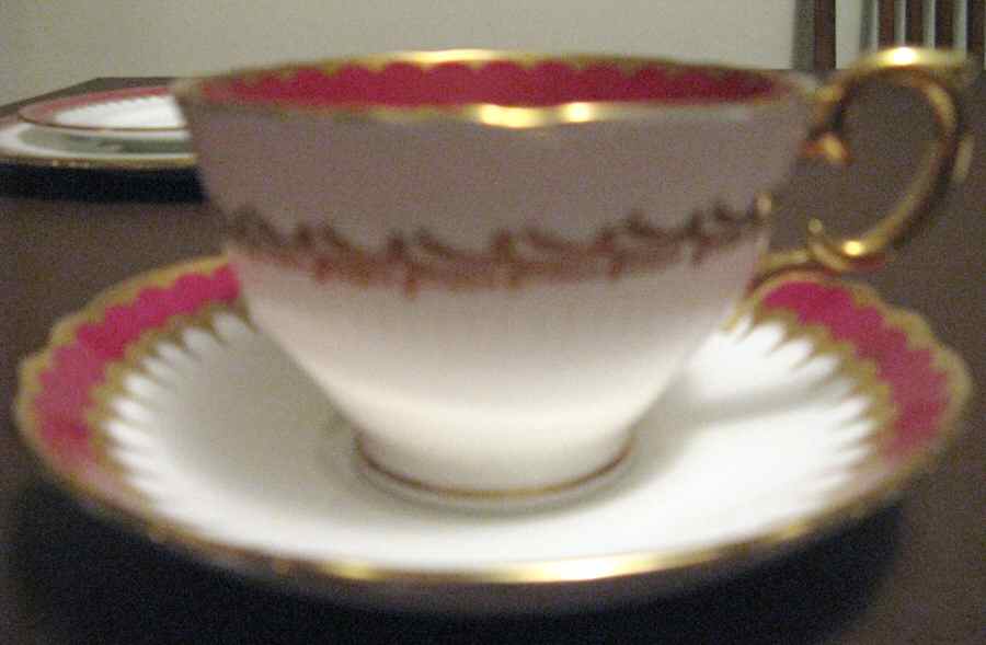 A15866 Footed Cup & Saucer Set by Crown Staffordshire-1