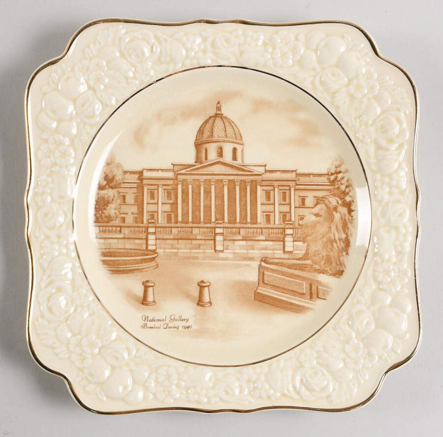 CRD301 Square Salad Plate by Crown Ducal-1