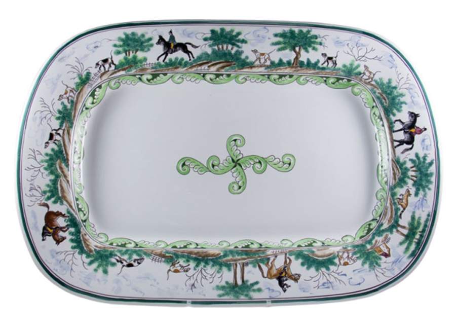 Century Hunt 20" Rectangular Serving Platter by C E Corey-1