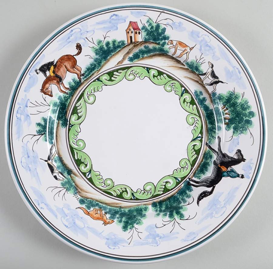 Century Hunt Dinner Plate by C E Corey-1