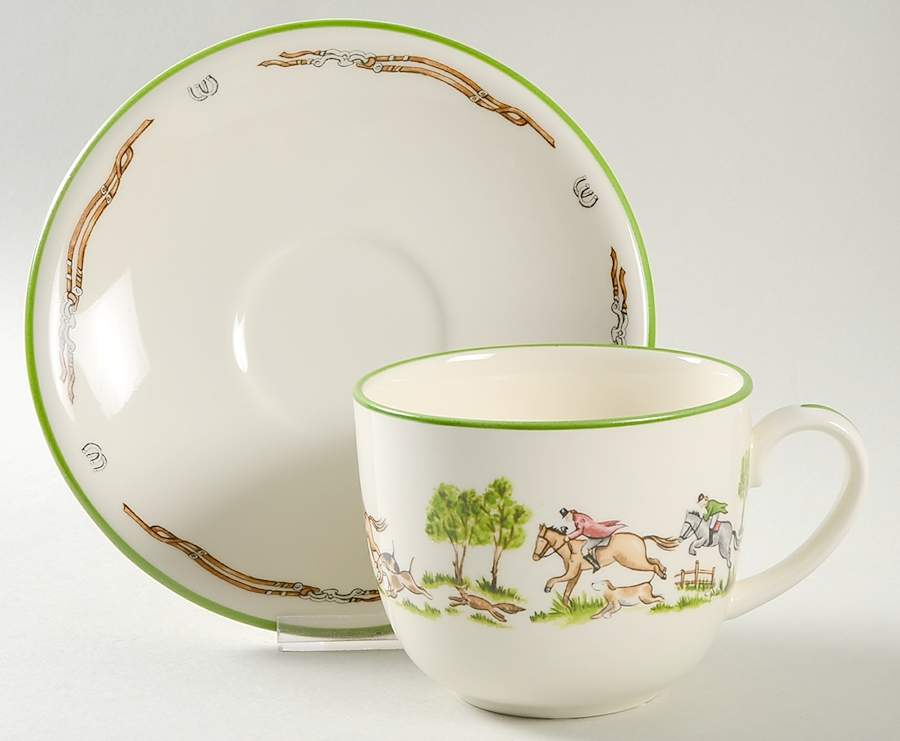 Chase, The Flat Cup & Saucer Set by C E Corey-1
