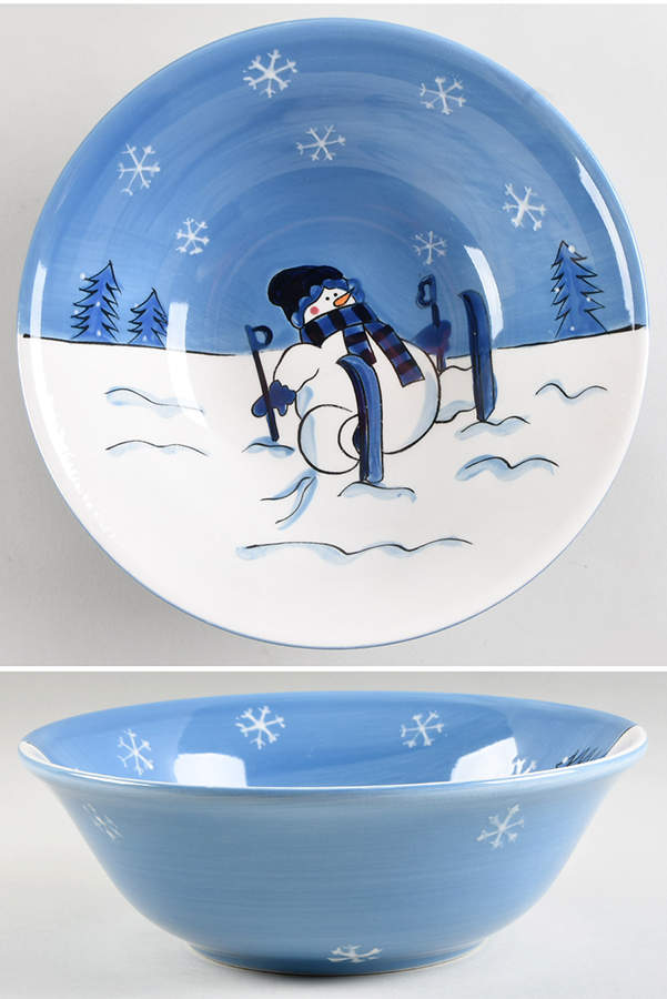Snow Valley 9" Round Vegetable Bowl by Canterbury Potteries-1