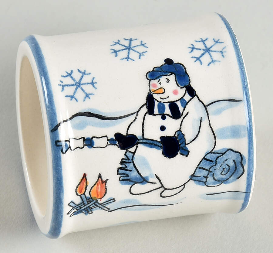 Snow Valley Napkin Ring by Canterbury Potteries-1