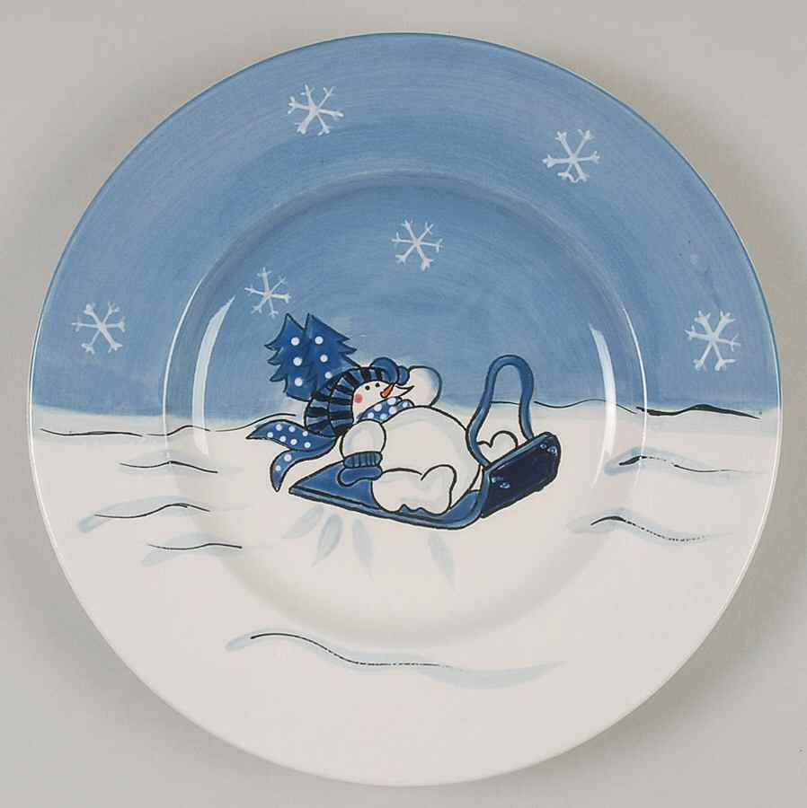 Snow Valley Salad Plate by Canterbury Potteries-1