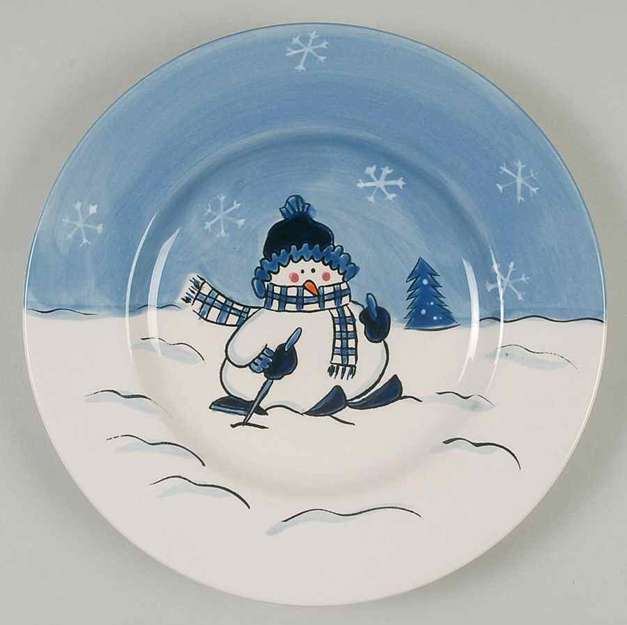 Snow Valley Salad Plate by Canterbury Potteries-1