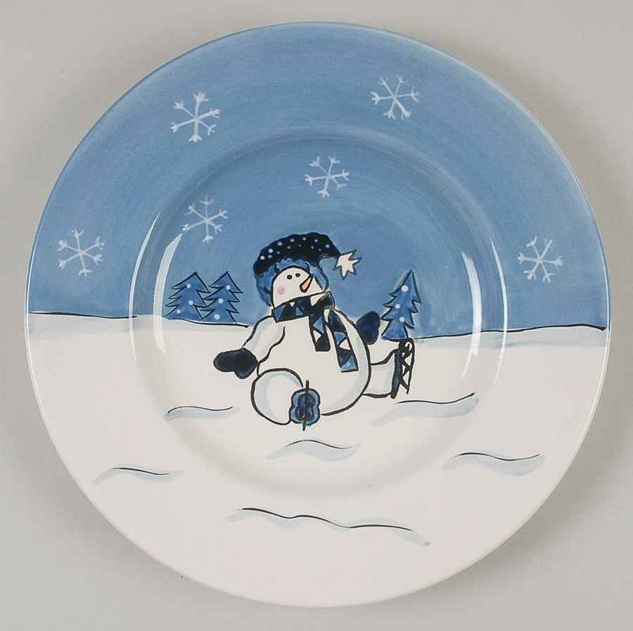 Snow Valley Salad Plate by Canterbury Potteries-1