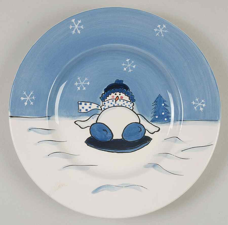 Snow Valley Salad Plate by Canterbury Potteries-1