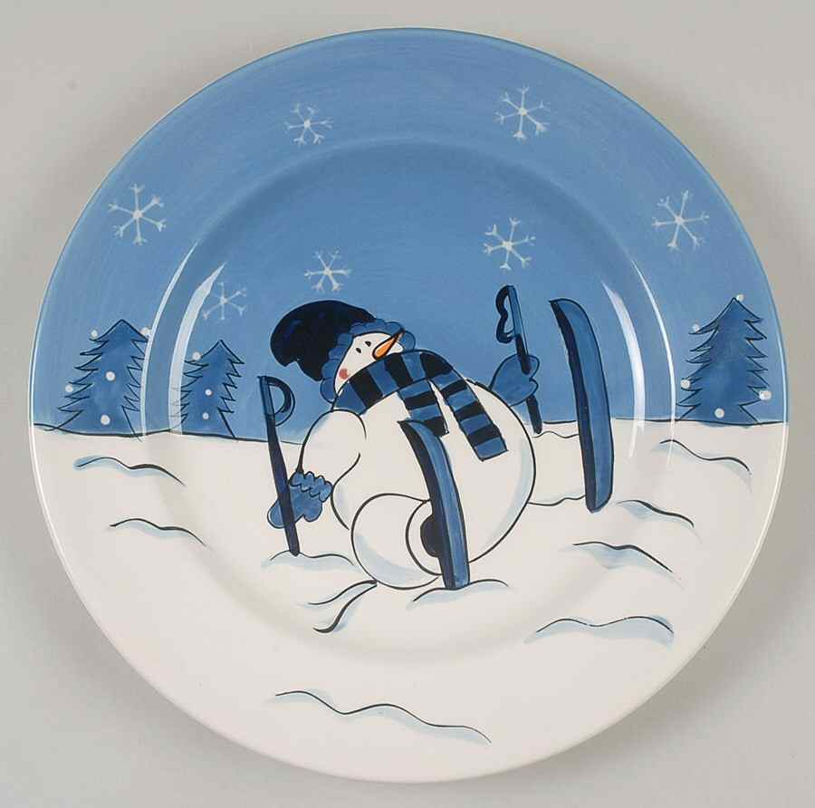 Snow Valley Dinner Plate by Canterbury Potteries-1