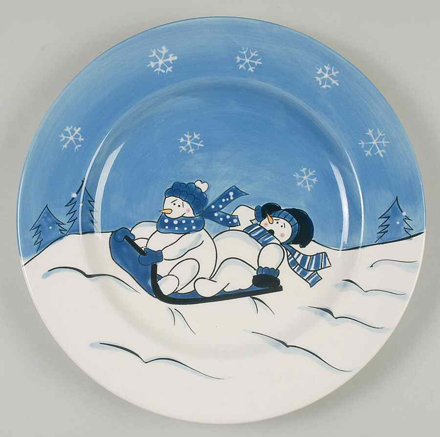 Snow Valley Dinner Plate by Canterbury Potteries-1