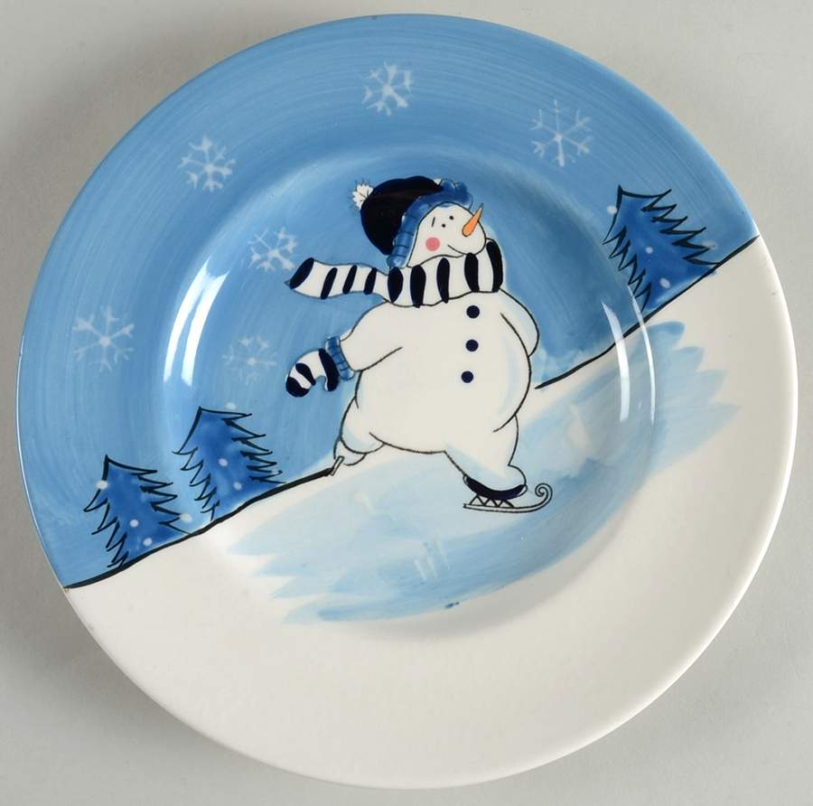 Snow Valley Salad Plate by Canterbury Potteries-1