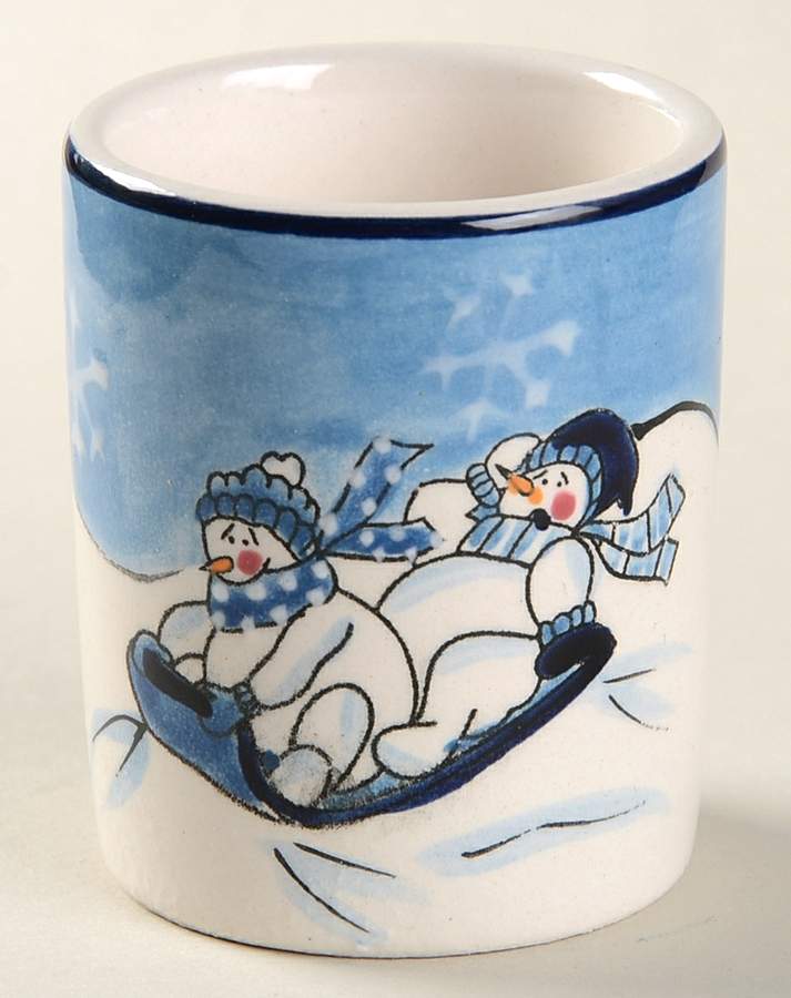 Snow Valley Votive Candleholder by Canterbury Potteries-1