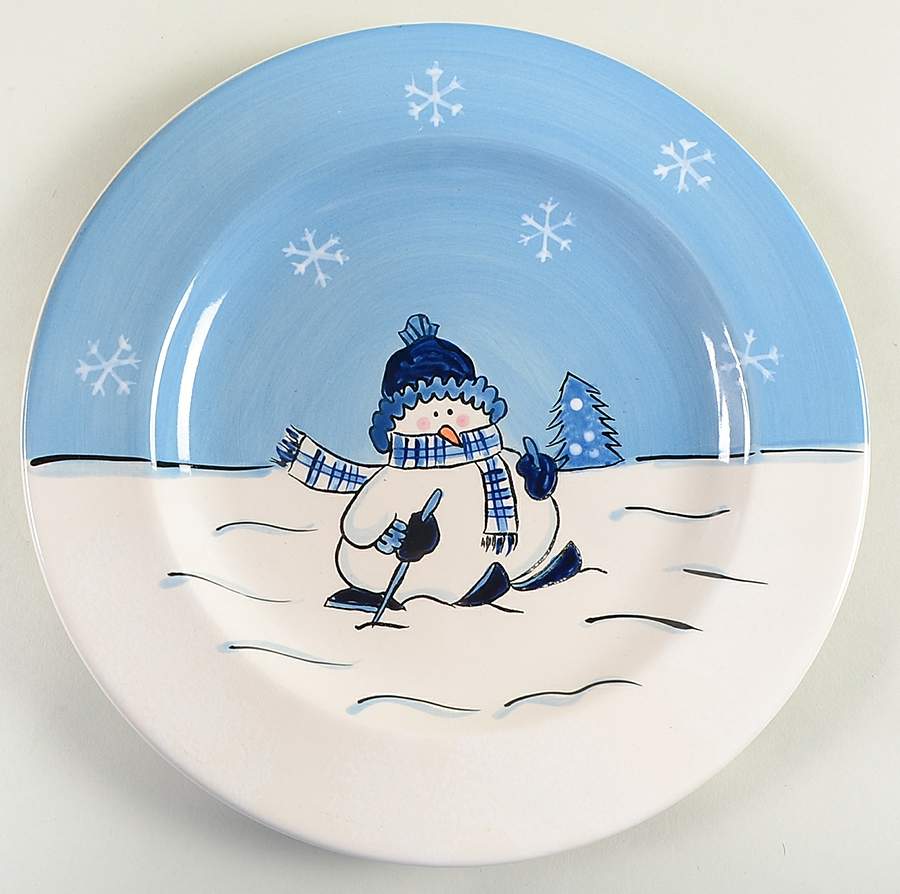 Snow Valley Dinner Plate by Canterbury Potteries-1