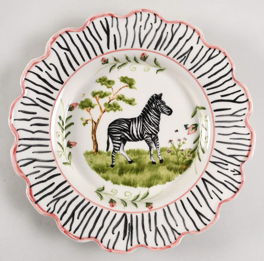 Zebra Dinner Plate by C E Corey-1