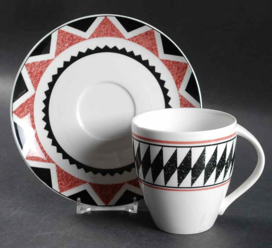 Kenya Flat Cup & Saucer Set by Christopher Stuart-1