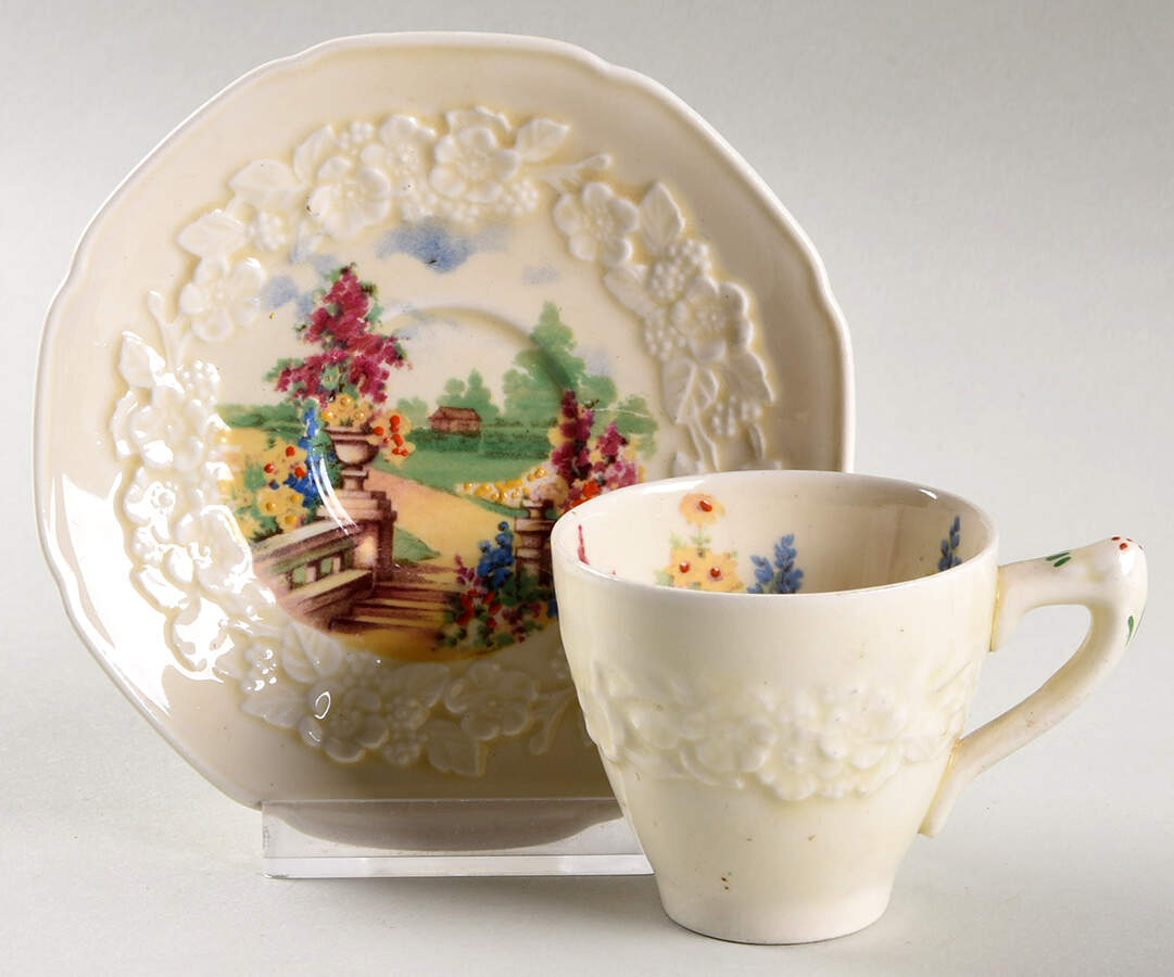 CRD225 Demitasse Cup & Saucer Set by Crown Ducal-1