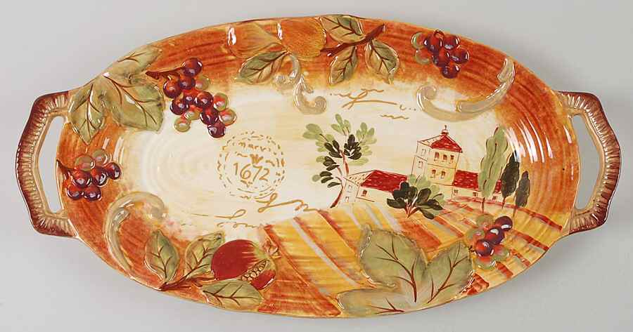 Siena 18" Handled Fish Platter by Certified International-1
