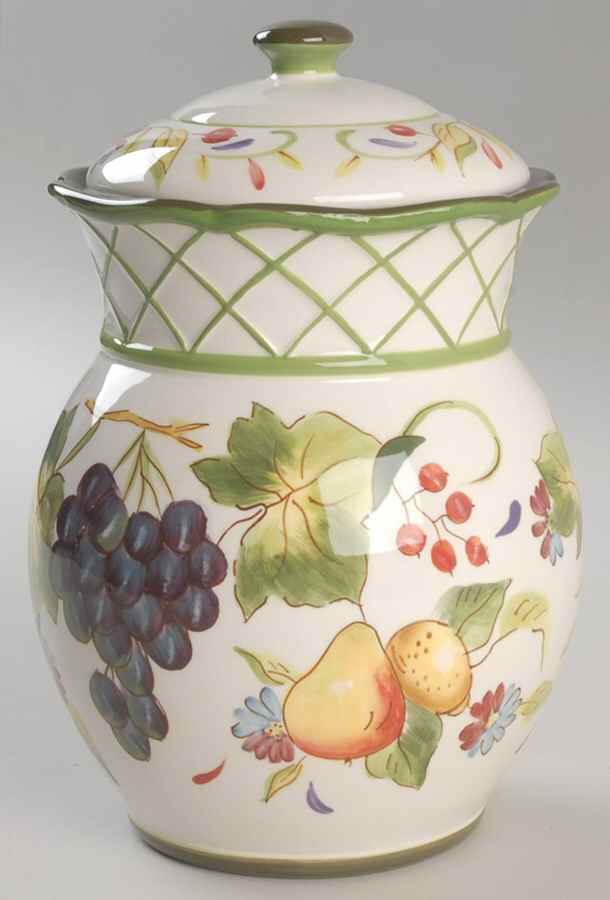Tuscan Garden Medium Canister & Lid by Certified International-1