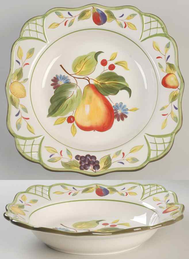 Tuscan Garden 13" Pasta Serving Bowl by Certified International-1