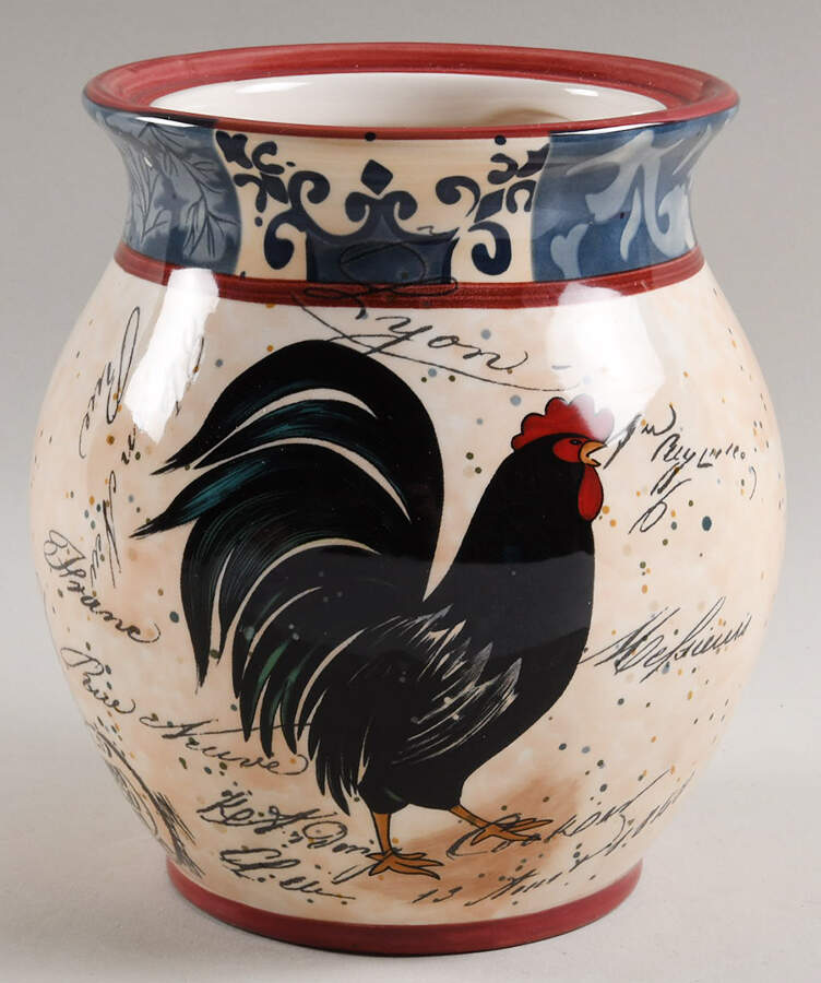 Lille Rooster Medium Canister No Lid by Certified International-1