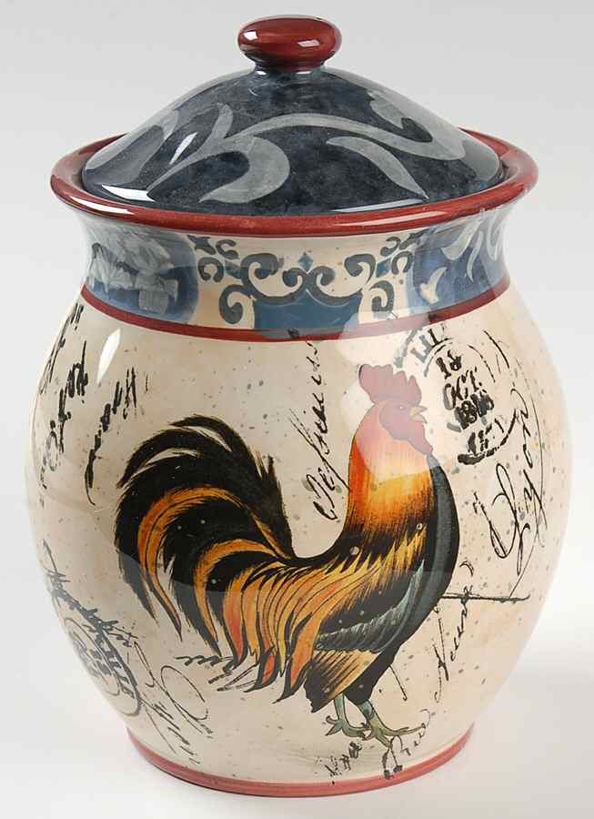 Lille Rooster Small Canister & Lid by Certified International-1