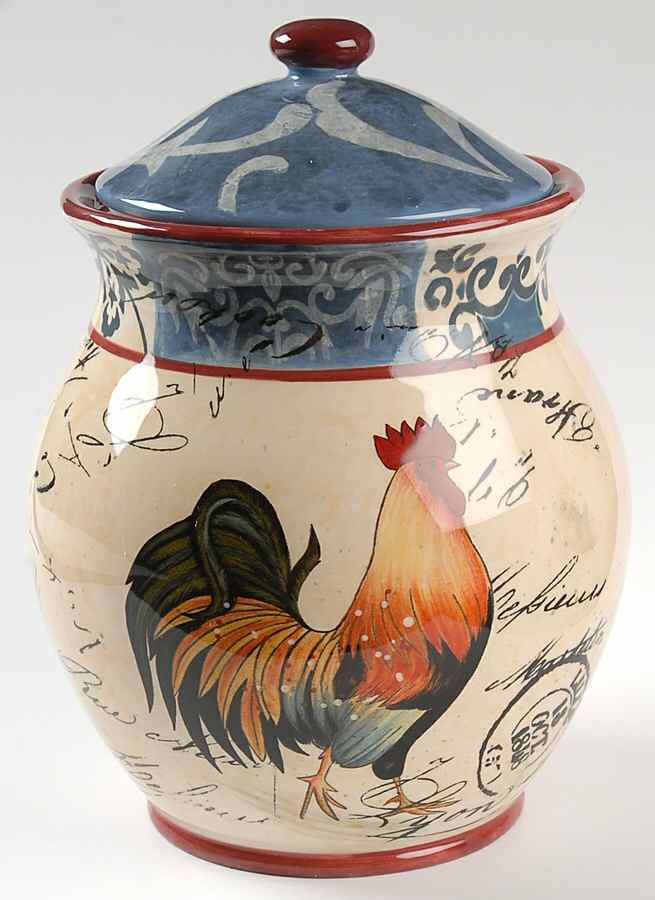 Lille Rooster Large Canister & Lid by Certified International-1