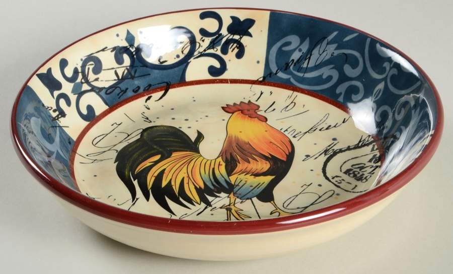 Lille Rooster 9" Soup/Pasta Bowl by Certified International-1