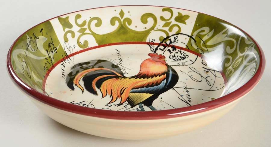 Lille Rooster 9" Soup/Pasta Bowl by Certified International-1