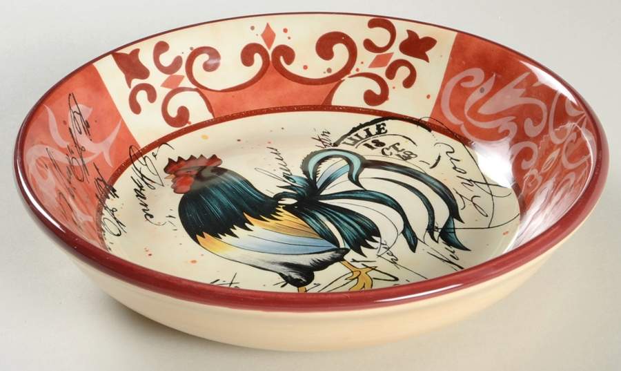 Lille Rooster 9" Soup/Pasta Bowl by Certified International-1