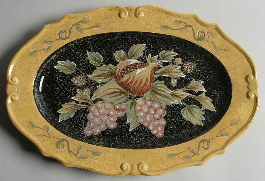 Umbria 18" Oval Serving Platter by Certified International-1