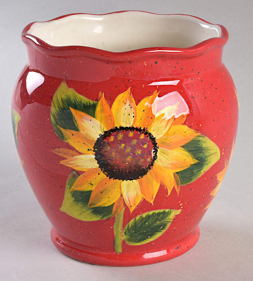 Sun Blossom Medium Cachepot by Certified International-1