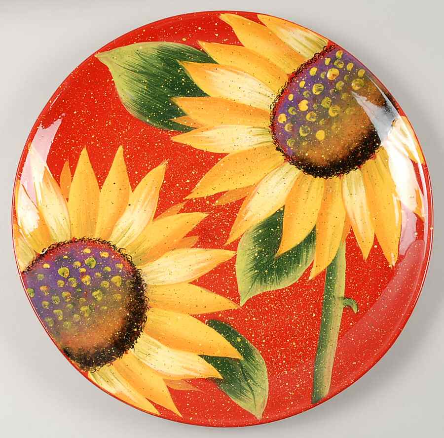 Sun Blossom 15" Chop Plate (Round Platter) by Certified International-1