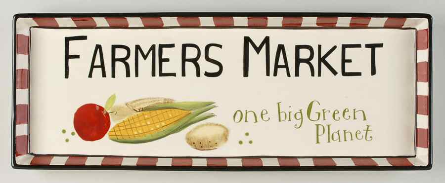 Farmers Market 16" Rectangular Serving Platter by Certified International-1