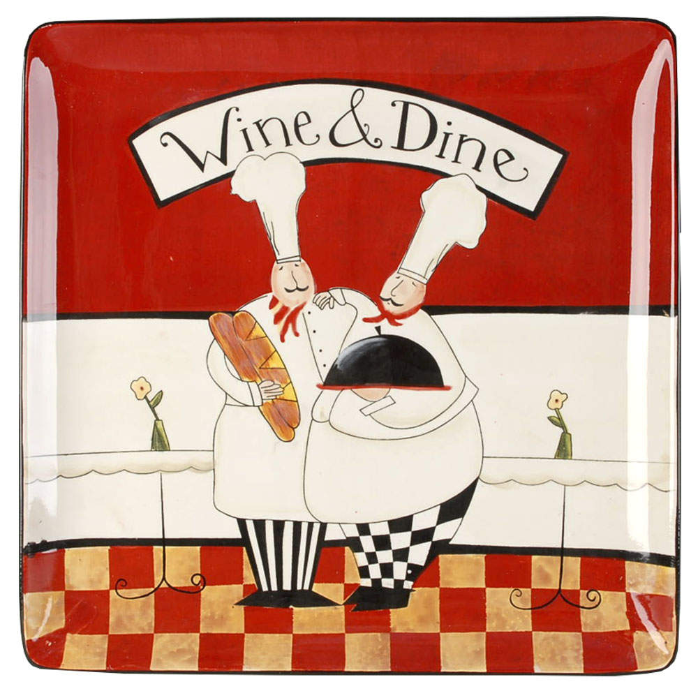 Salute 12" Square Serving Platter by Certified International-1