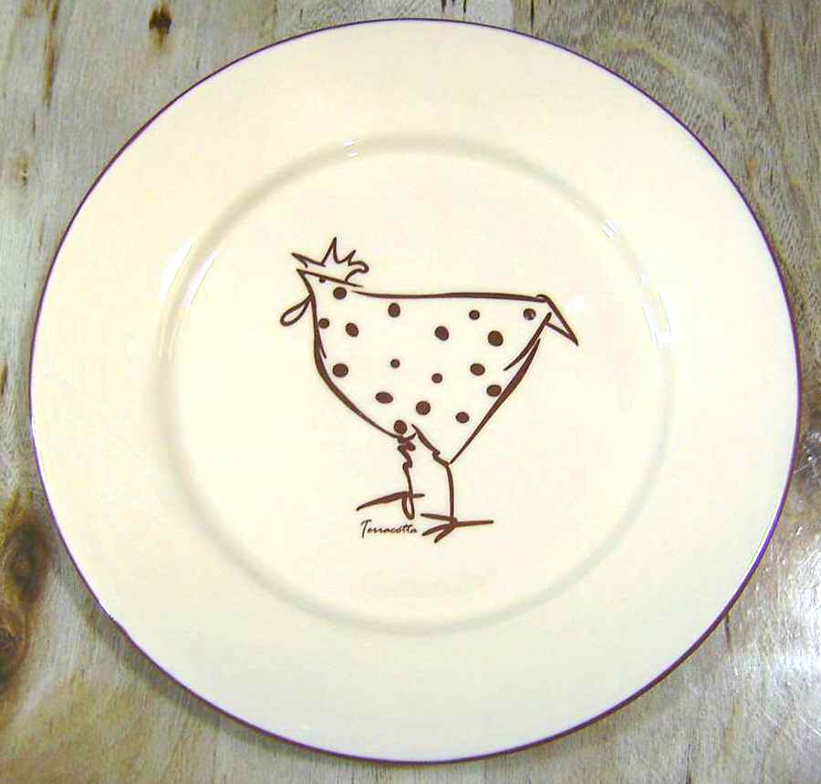 Terracotta Salad Plate by Coastline Imports-1
