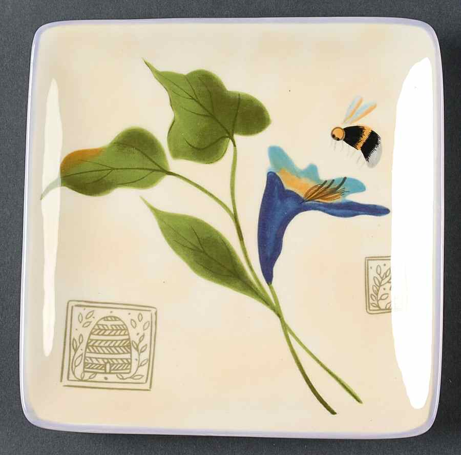 Botanical Garden Square Canape Plate by Certified International-1