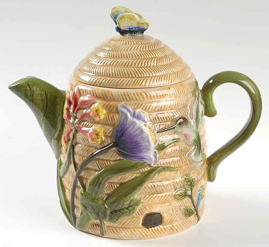 Botanical Garden Figural Teapot & Lid by Certified International-1