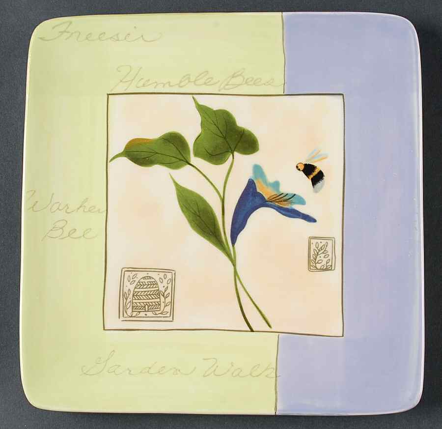 Botanical Garden Square Salad Plate by Certified International-1