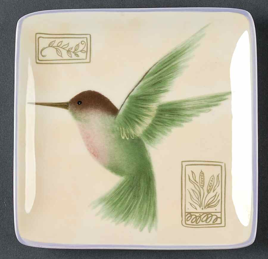 Botanical Garden Square Canape Plate by Certified International-1