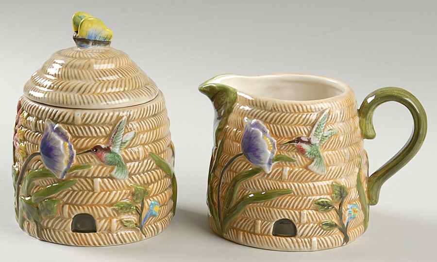Botanical Garden Figural Creamer & Sugar Set by Certified International-1