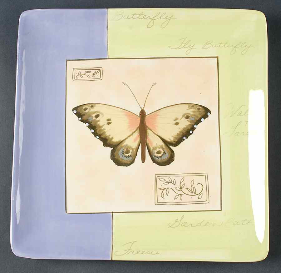 Botanical Garden 12" Square Serving Platter by Certified International-1