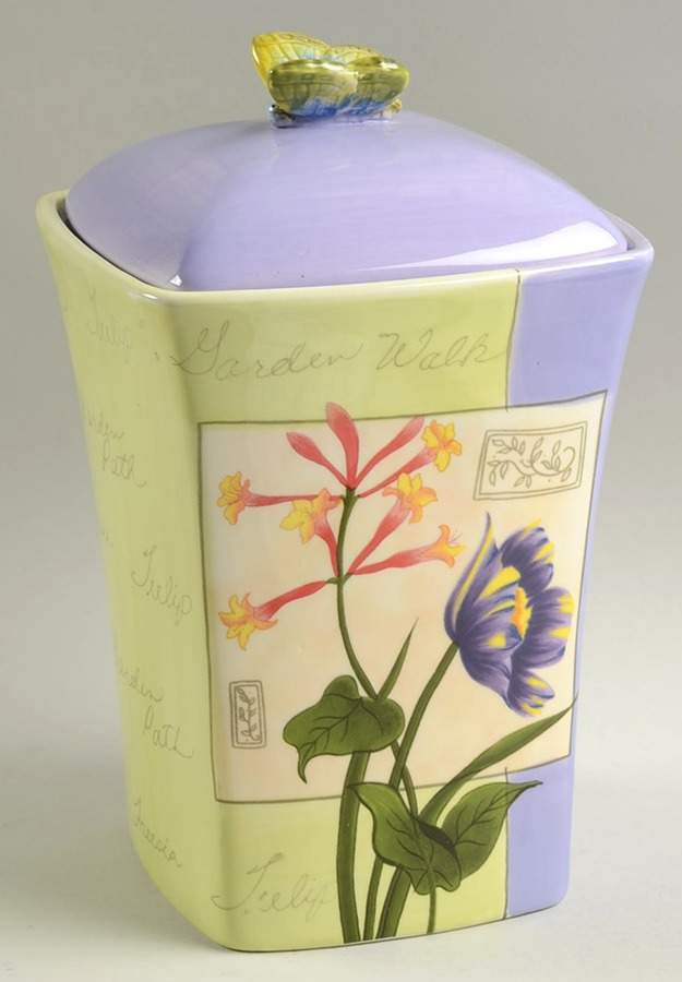 Botanical Garden Medium Canister & Lid by Certified International-1