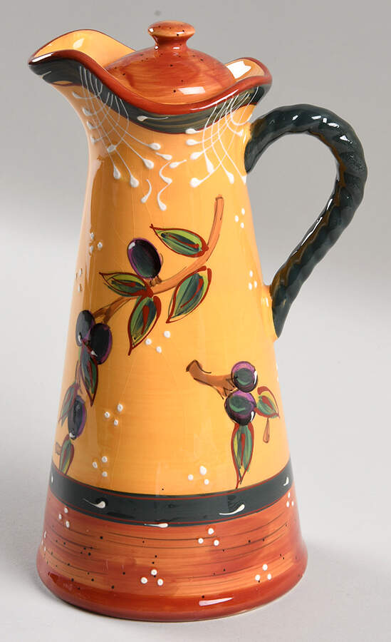 French Olives Oil Jar/Server & Lid by Certified International-1