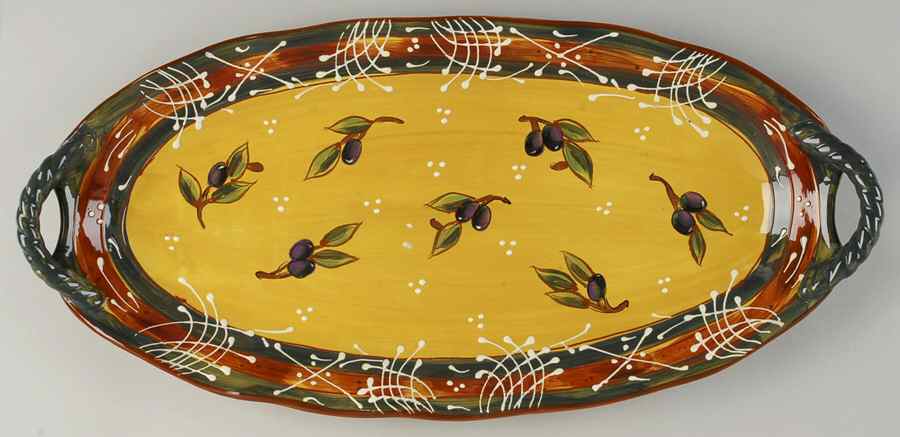 French Olives 20" Fish Platter by Certified International-1