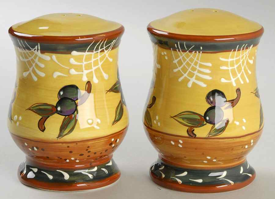 French Olives Salt & Pepper Set by Certified International-1