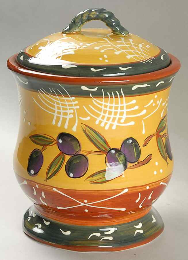 French Olives Small Canister & Lid by Certified International-1
